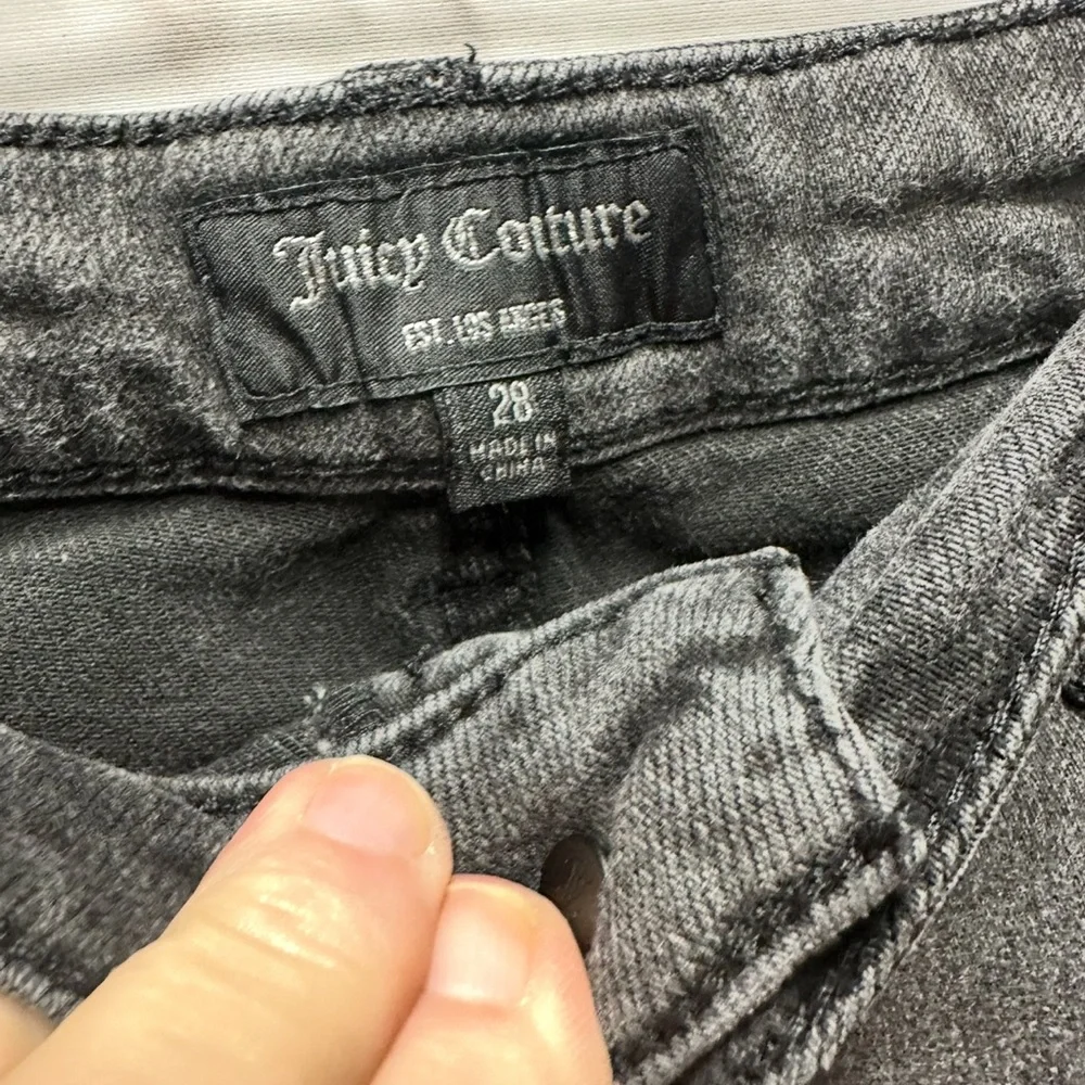 Juicy Couture women’s black‎ jeans with leathers stars size 28